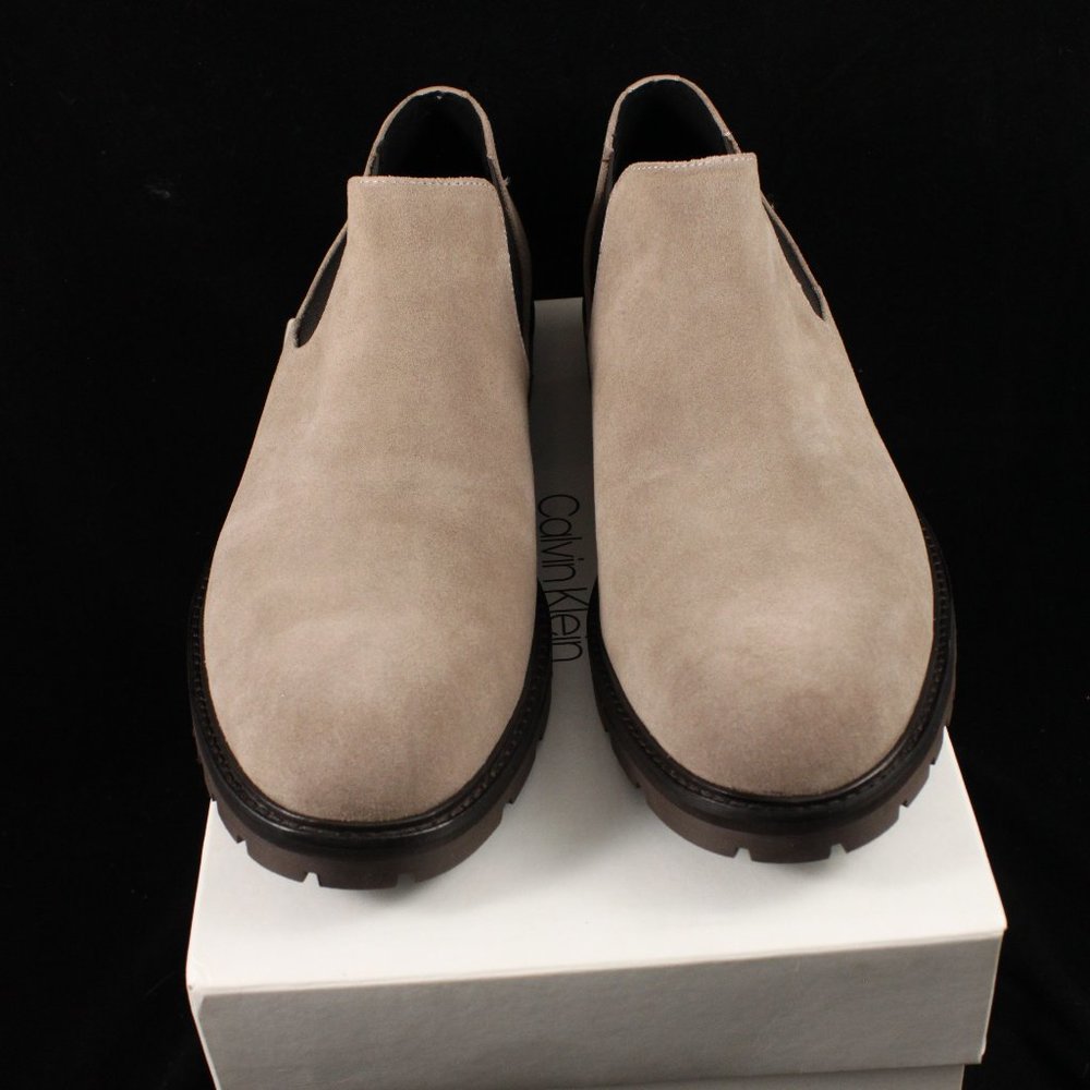Calvin Klein Men's Udell Calf Suede Tobacco Brown Shoe Bootie Size 11.5 M - Picture 4 of 10